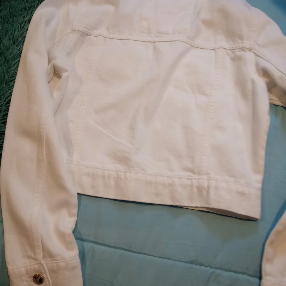 NWT Michael Kors White Jean Jacket - Picture 6 of 16